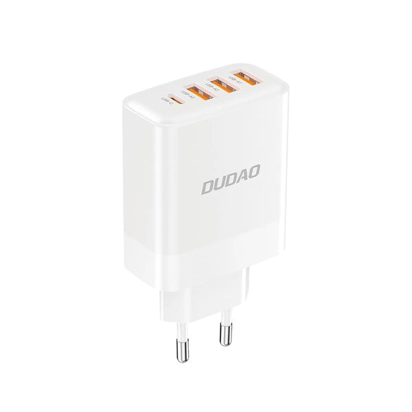Dudao A5HEU Network Charger 3x USB-A 1x USB-C PD20W - White Dudao A5HEU Network Charger 3x USB-A 1x USB-C PD20W - White